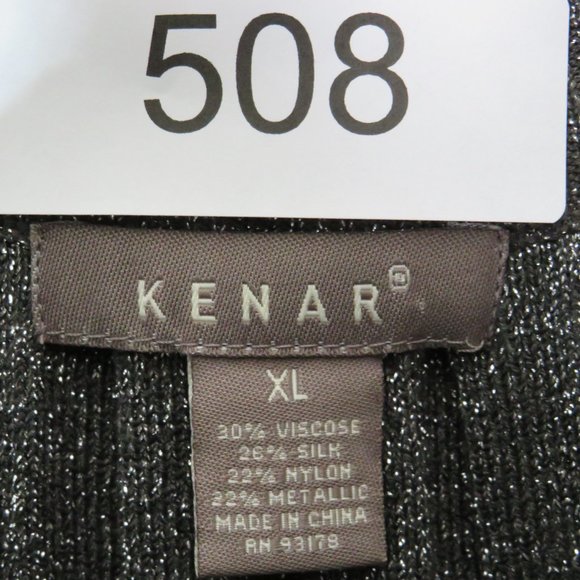 KENAR* Women's Sleeveless Curved Hem Crew Neck Pullover Pleaded Blouse Size~ XL - Picture 5 of 8